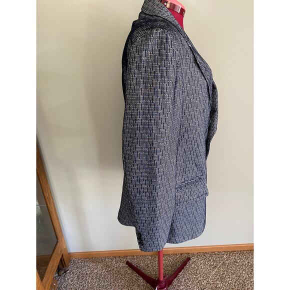 Blazer Vintage 1970s polyester broken stripe - Picture 7 of 12